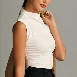 Reformation Lindy Knit Top in white